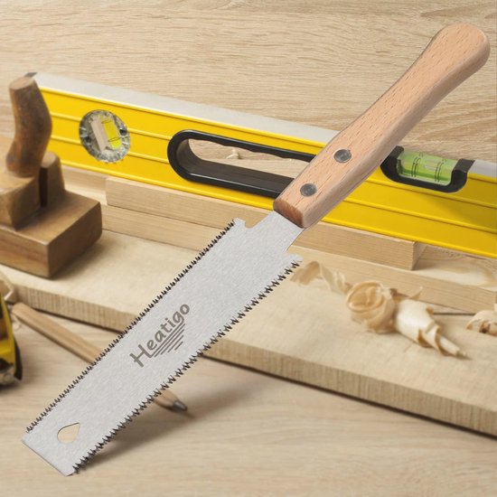 Fijne Handzaag voor Houtbewerking - Japanse Trekzaag met Houten Handvat — afbeelding 4