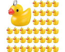 40 Pièces Petits Canards Jaunes Pendentifs - Breloques Fais-Le-Toi-Même pour Bijoux