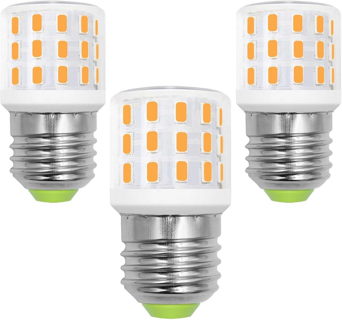 E27 LED-gloeilampen voor badkamer en woonkamer - 4W 625 lumen - Warm wit 3000K - 3-pack
