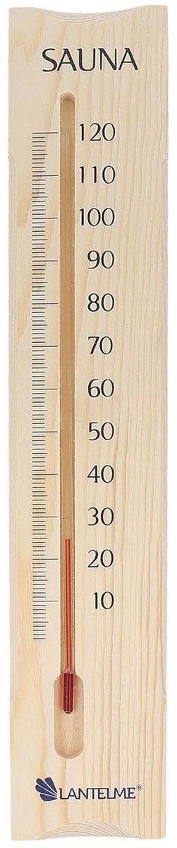 Analoge Saunatermometer van Hout - 38 cm - Meet Temperatuur tot 120 °C