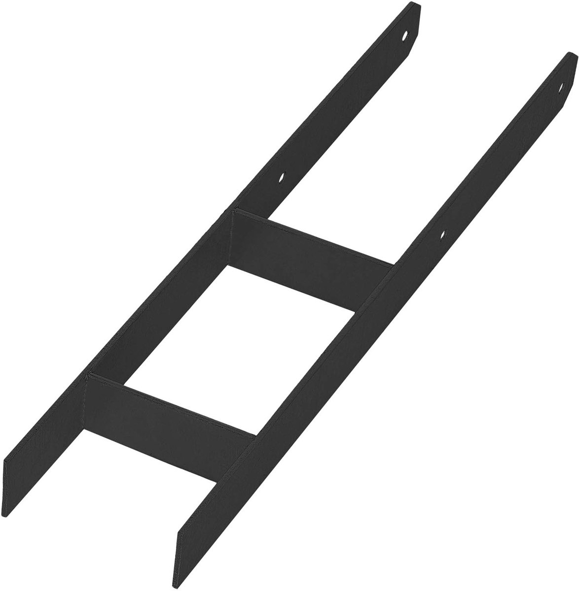 Podstawa H Serie - Zwarte Verzinkte Paalhouder - 140 mm - Poedergecoat