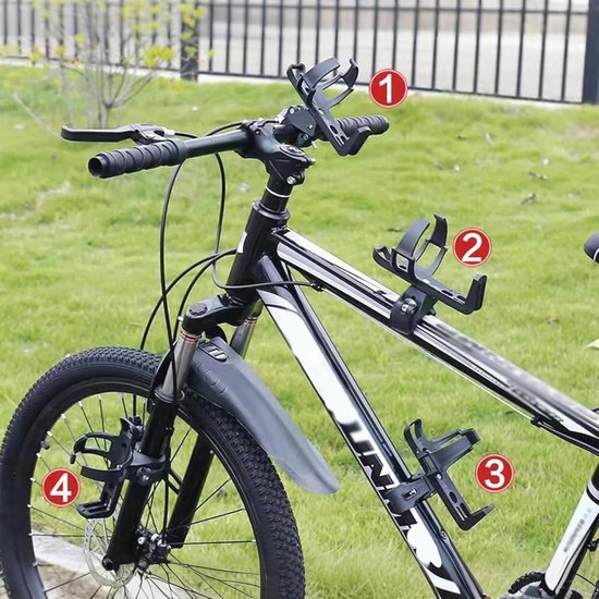 Universele fietsflessenhouder - Verstelbare bidonhouder voor fiets, wandelwagen en diverse toepassingen — afbeelding 4
