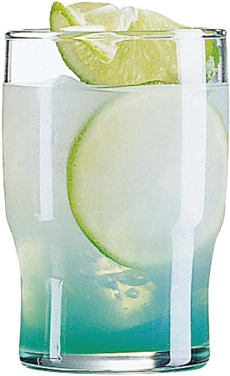Transparant drankglas 220 ml - Set van 6 - Perfect voor water en sap