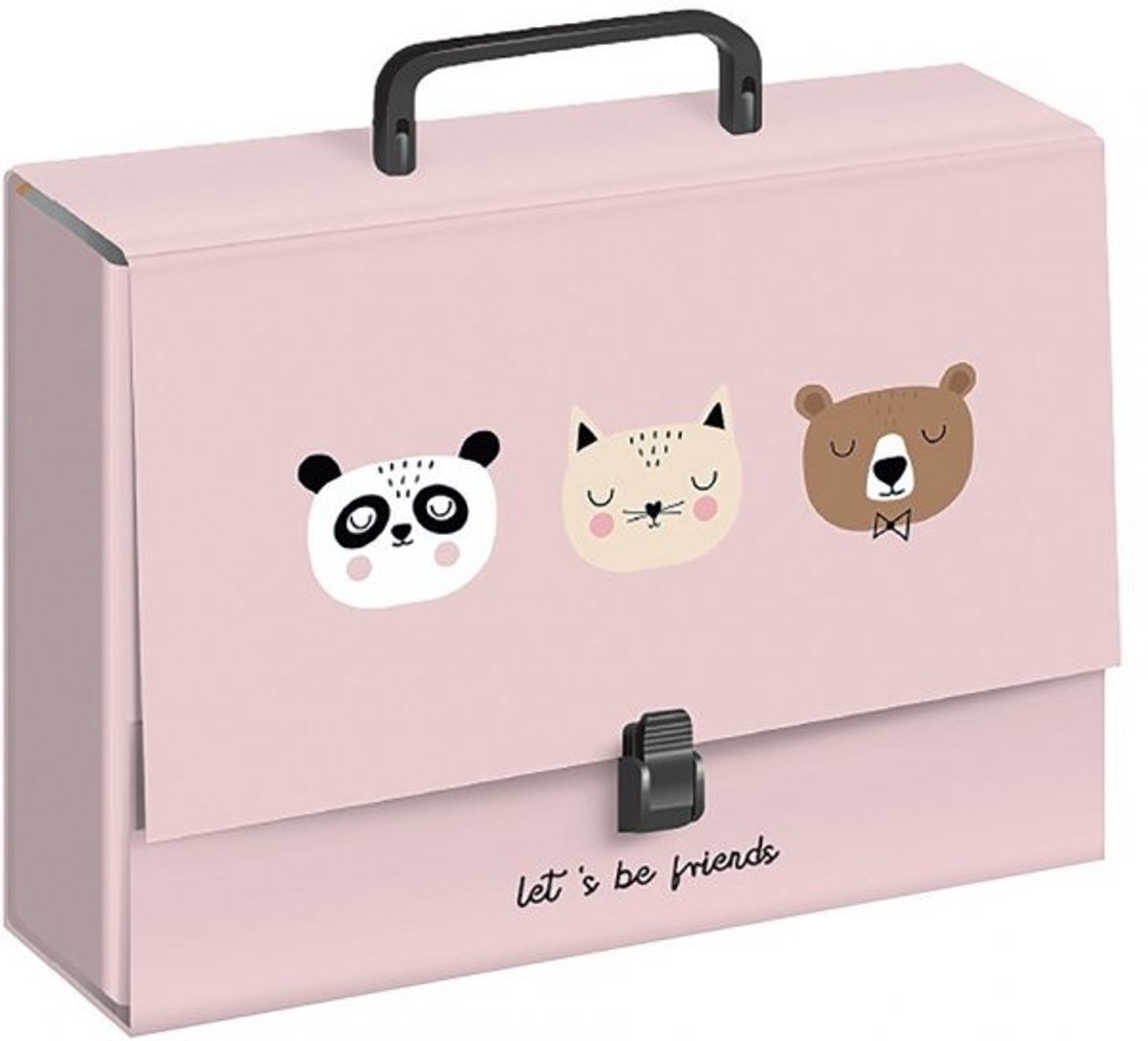 Stevige A4 kaart met handvat 'Friends GIRLS' - 8cm breed