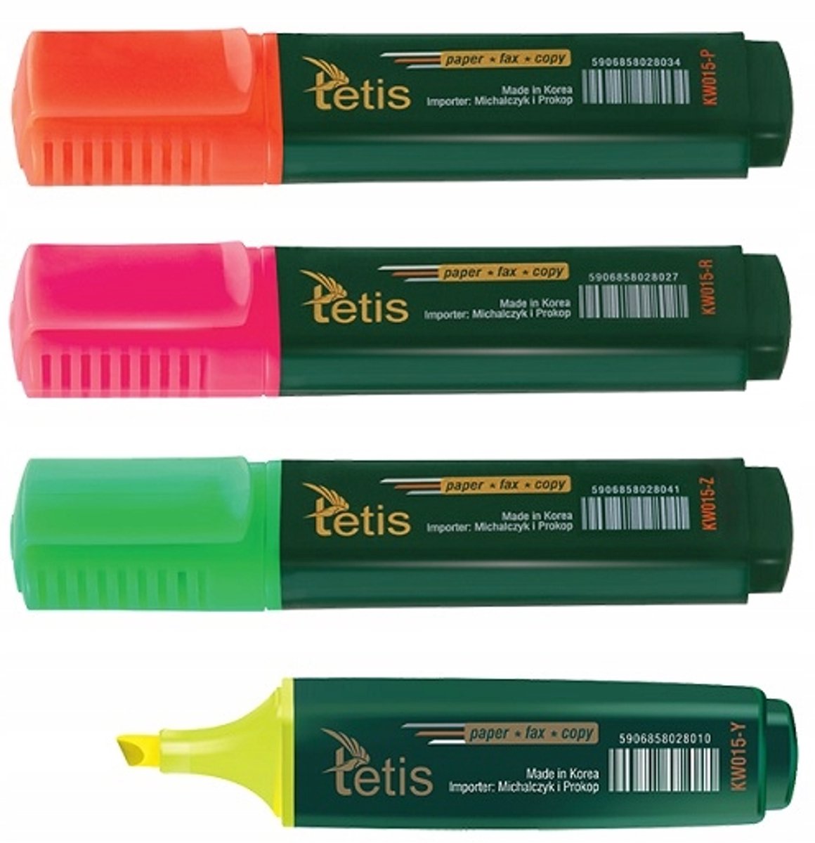 Tetis Fluorescerende Markeerstift KW015 - Fel Roze