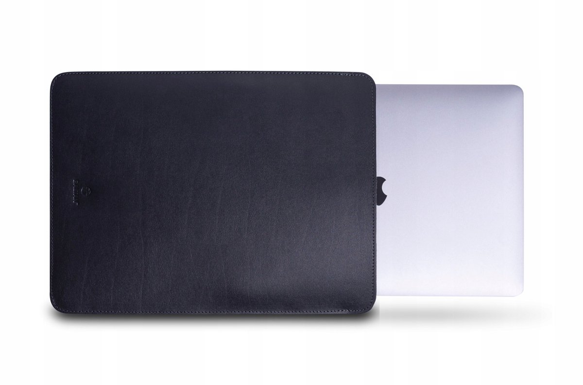 Baltan Leren Sleeve Hoes voor MacBook Air 13.6" - Zwart