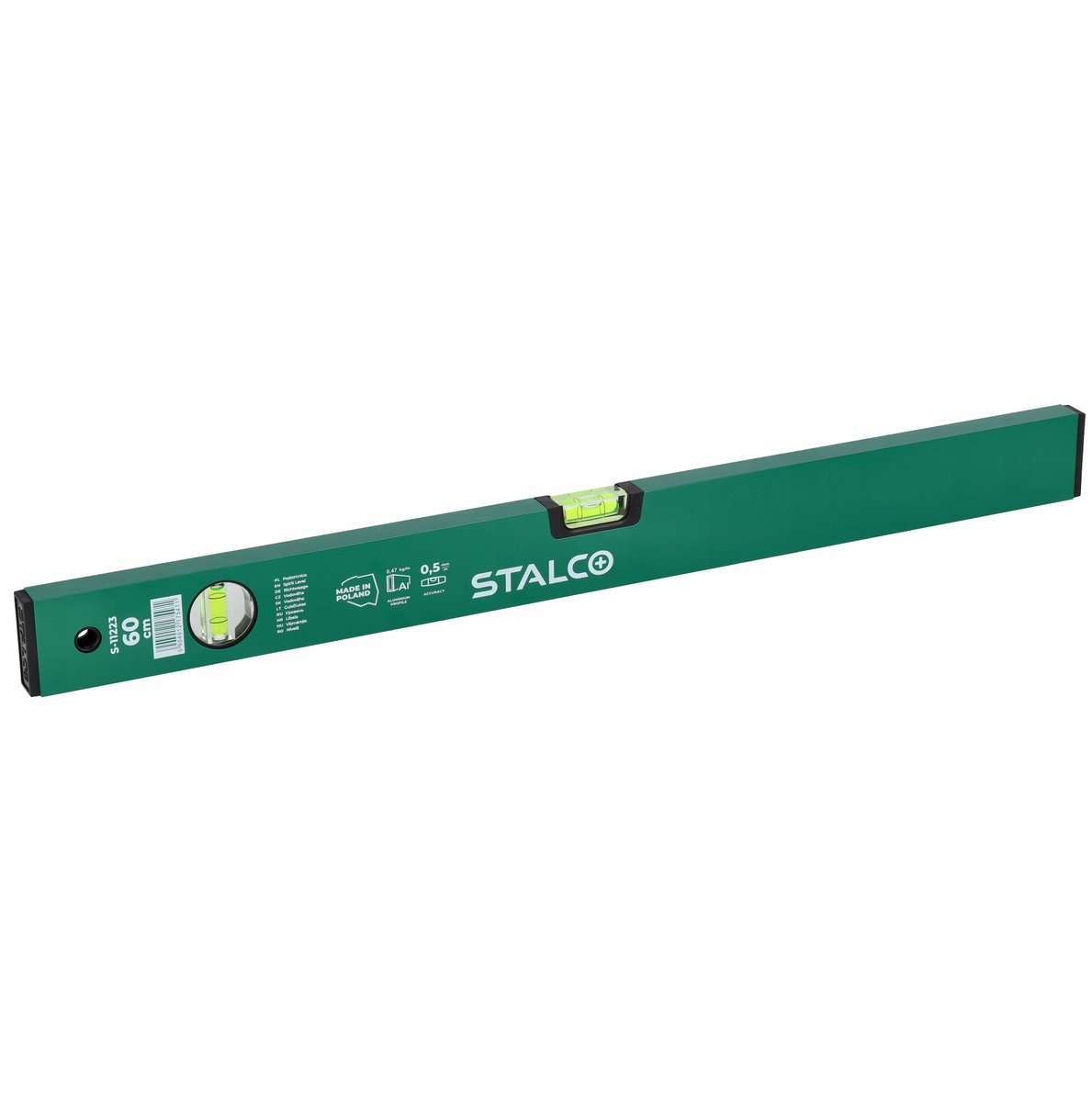 Stalco Waterpas 40cm - Robuust Aluminium, Precisie & Duurzaam