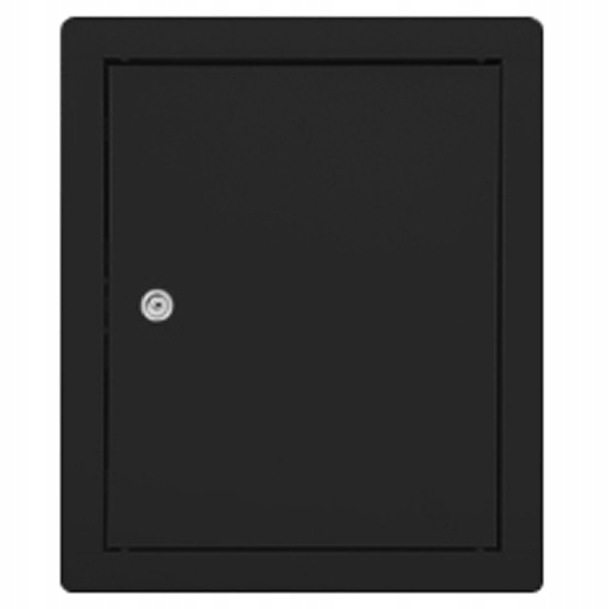 Zwarte Metalen Inspectieluik 40x50 cm Zwart met Slot