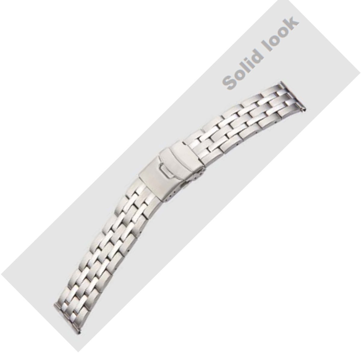 Horlogeband Metaal Chesterfield Staal - 24mm