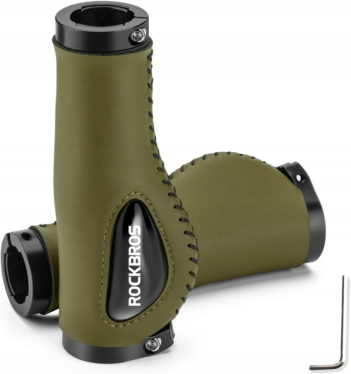 ROCKBROS Fietshandvatten - Antislip - Ergonomisch - Groen - Schokabsorberend - Duurzaam en Comfortabel