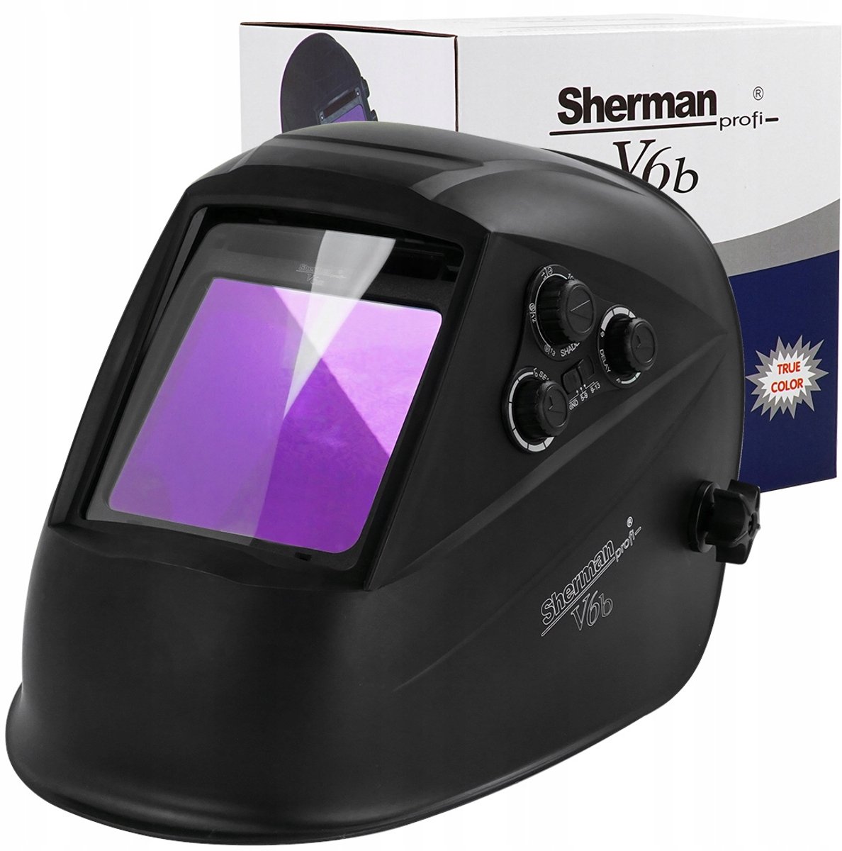 Sherman V6b Automatische Lashelm met Zelfdonkerende Filter