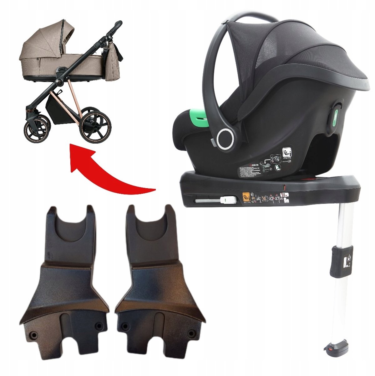 BIUCO Corvette Autostoeltje met ISOFIX & Adapters voor Roan IVI 1.0/2.0