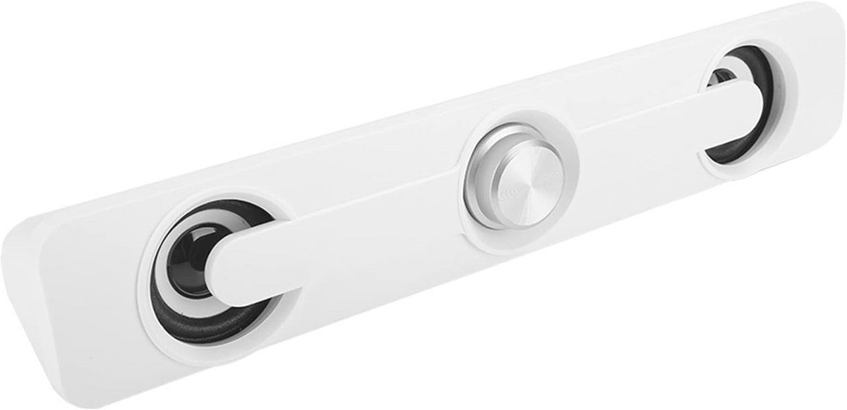 Mini Desktop Luidspreker met USB Voeding en 3,5 mm Aansluiting - Professionele Stereo Multimedialuidspreker