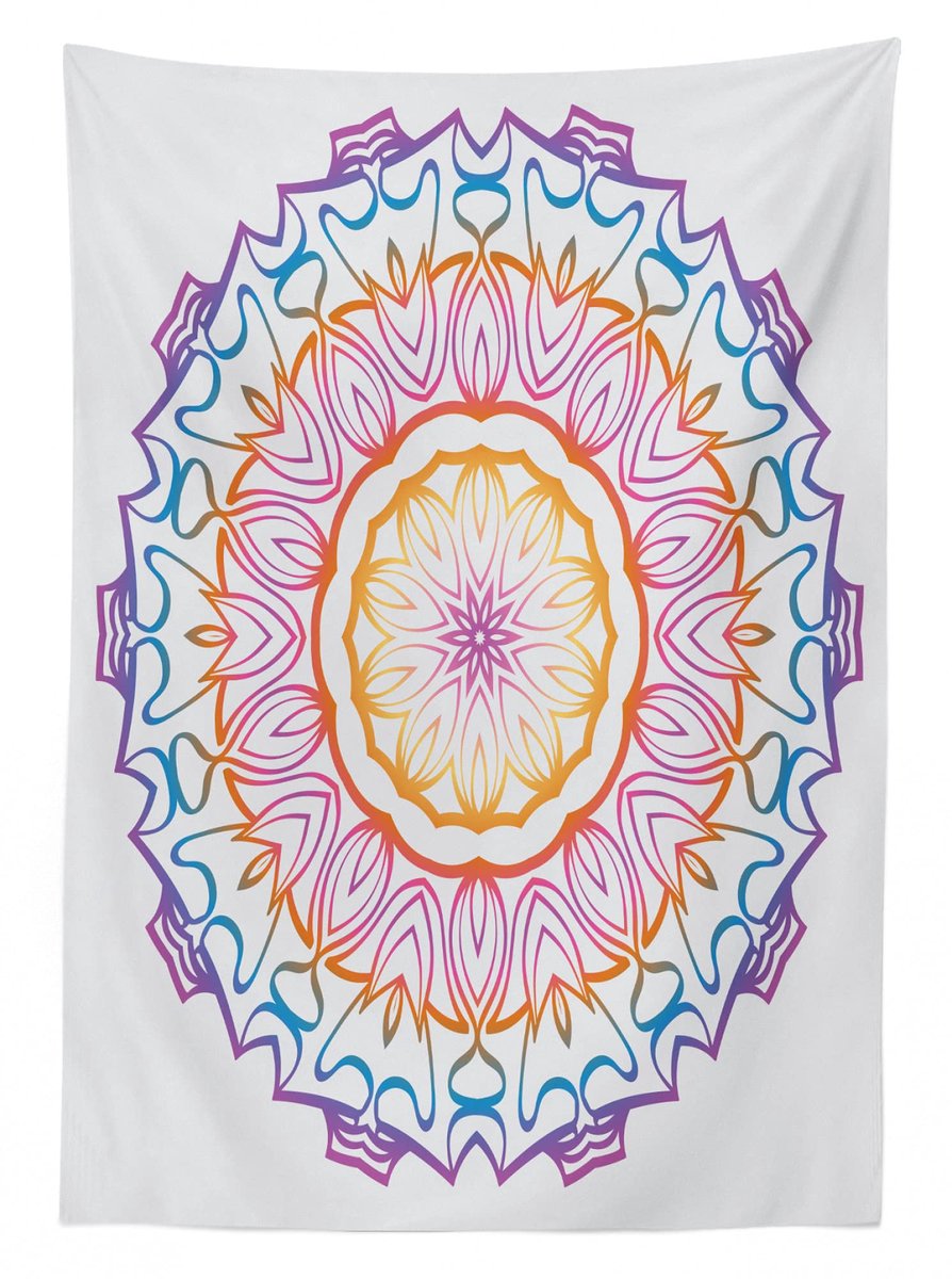 ABAKUHAUS Midden-Oosten tafelkleed – 140x170 cm – satijnmix, veelkleurig