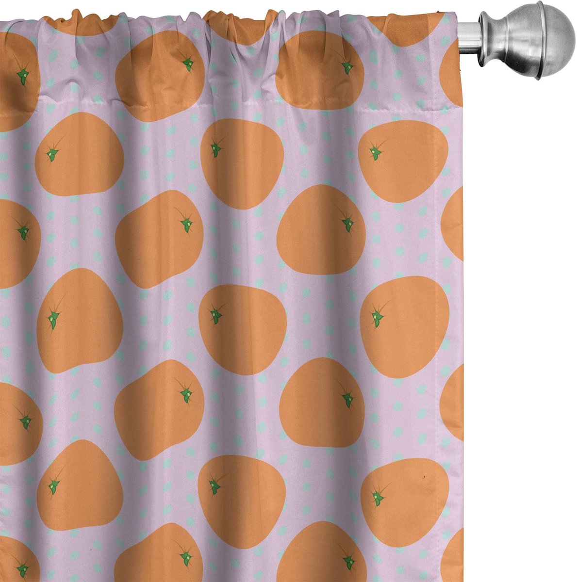 ABAKUHAUS Gordijnen – 2x75x225 cm – Microvezel – halfverduisterend – babyroze Babyroze-apricot