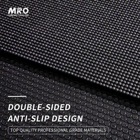 MRO Grote yogamat - 6 'x 4' x 9 mm extra dik, ultra comfortabel, niet-toxisch, antislip, blote voeten oefenmat — afbeelding 3