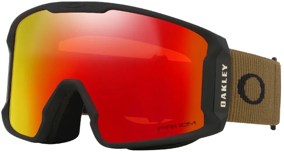 Oakley Goggles Line Miner L Skibril Groen Prizm Snow Torch Iridium/CAT3 Man,Vrouw