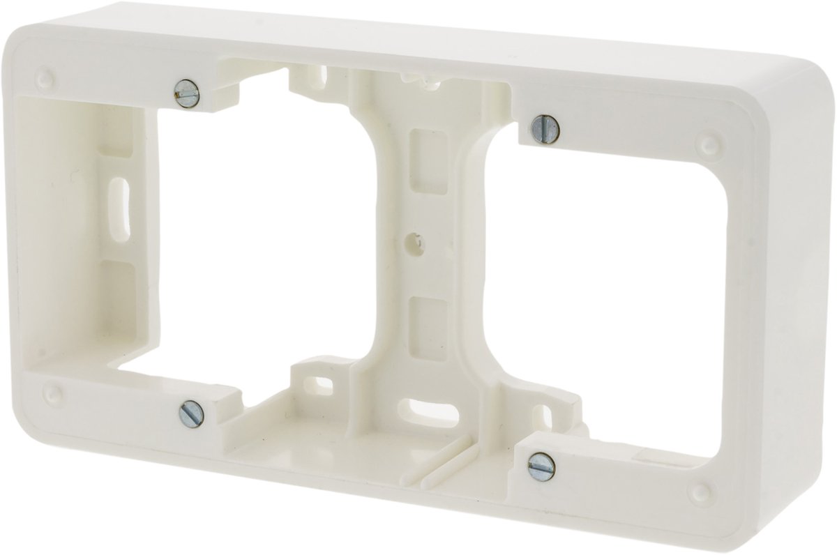 Peha Standard opbouwraam - inbouw - 2-voudig - polarwit