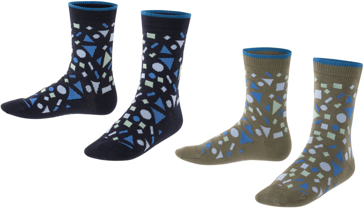 Esprit Sneakersokken Pattern Mix 2-Pack