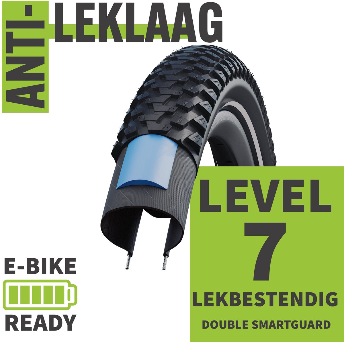 2-delige Set Schwalbe Fietsbanden Marathon Plus MTB 29 inch x 2,25 (57-622) buitenband + en 3 metalen MSZweirad bandenlichters voor eenvoudige wisseling van banden — cadeau in Cadeau-ideeën - foto 5