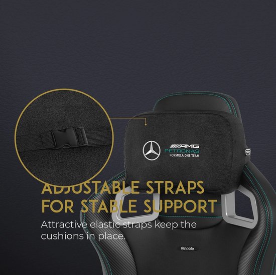 Ergonomische Gaming Stoel - F1 Design - Zwart - Set van 2 — afbeelding 4