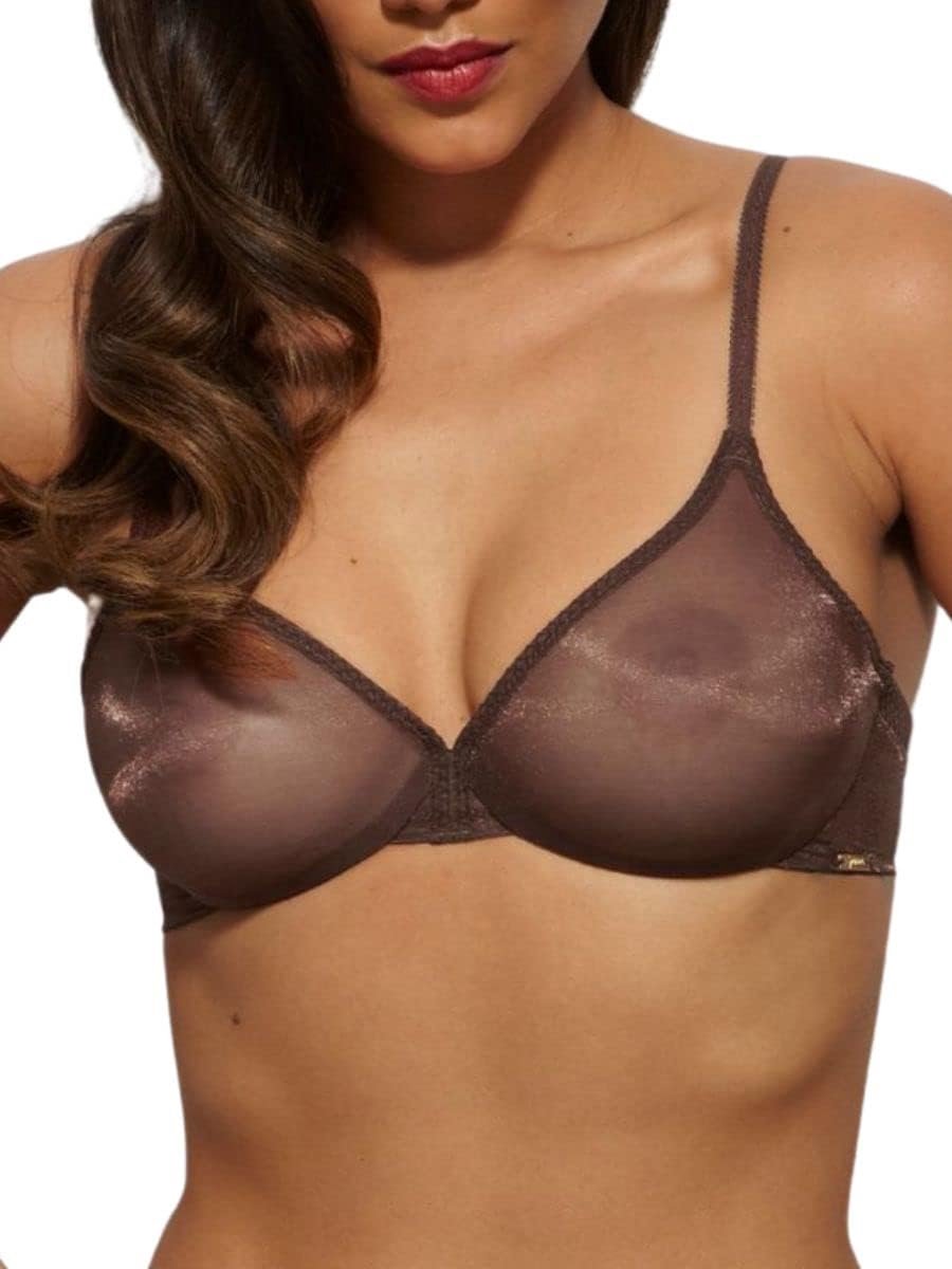 Gegoten BH Glossies Leopard Sheer