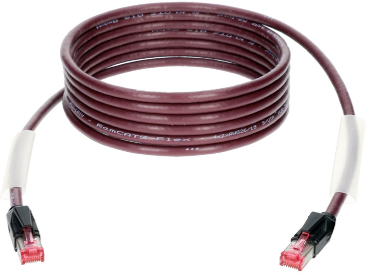 Klotz RC5RR005V CAT5e netwerkkabel voor podiumgebruik 0.5 meter