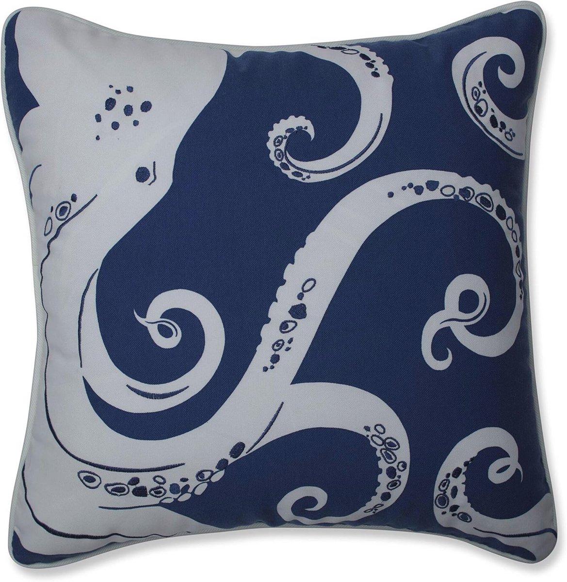 Blauw Octopus Sierkussen 42 x 42 cm voor Binnen en Buiten