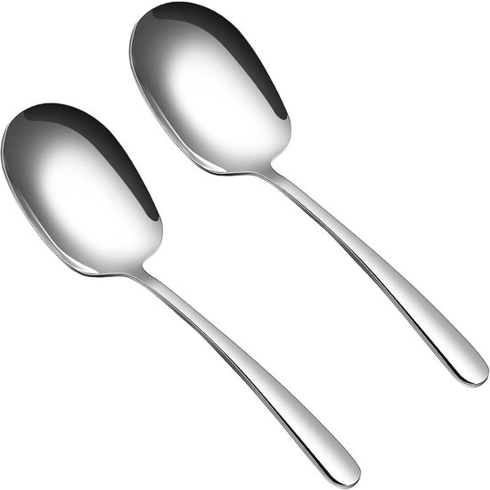 Lepel Mestolo In Acciaio Inox Con Impugnatura In Silicone Bianco – Cucchiaio Da Cucina Resistente E Antiaderente - 2