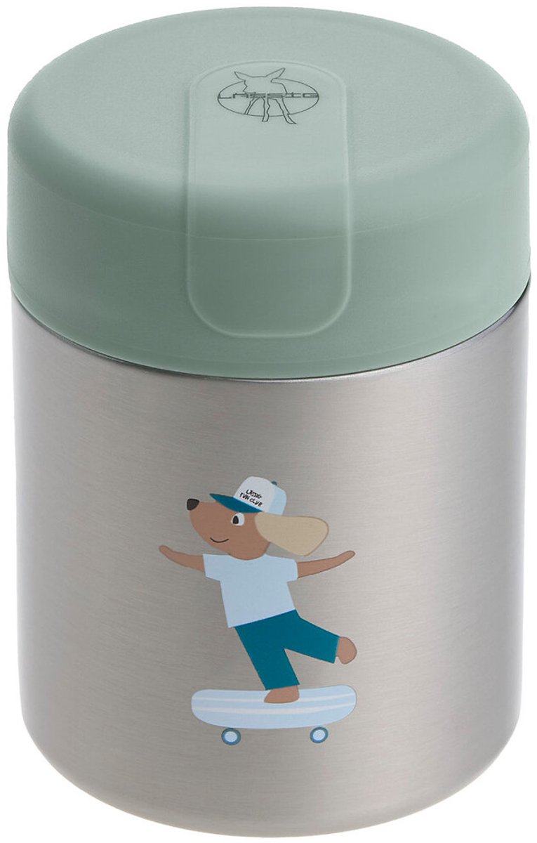 Lässig Tiny Team Dog Food Jar RVS - Groen