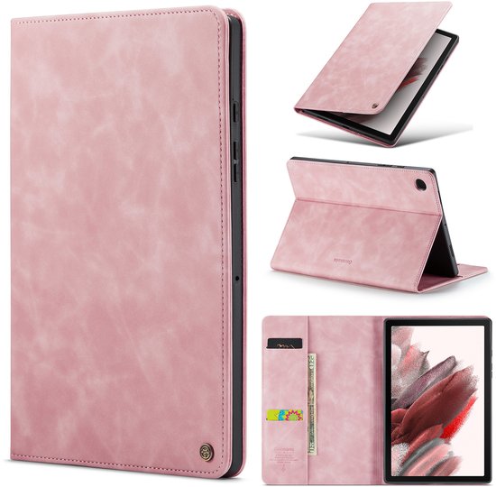 Casemania Hoes Geschikt voor Apple iPad Pro 13 inch 2025 (8e Generatie M5) - Pale Pink - Book Cover met Pasjeshouder en Standaardfunctie