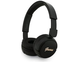 Guess Script Metal Logo Headphone - Geschikt voor Bluetooth Smartphones - Zwart