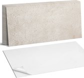 Coloray Plaktegels - Steenachtige textuur Wandtegel Zelfklevend - 60 cm x 30 cm - Romig Plaktegels - 6 stuks - Rechthoek PVC Tegels - Plaktegels Keuken - Zelfklevende Vloertegels Badkamer - Vinyl Tegels Zelfklevend - Zelfklevende Wandtegels