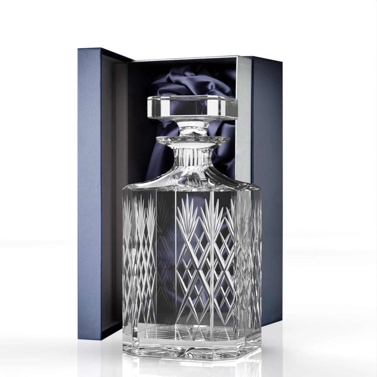 Karaf SKYE SQUARE - Loodkristal - 750 ml - Geschenkverpakking - Glencairn Crystal Scotland