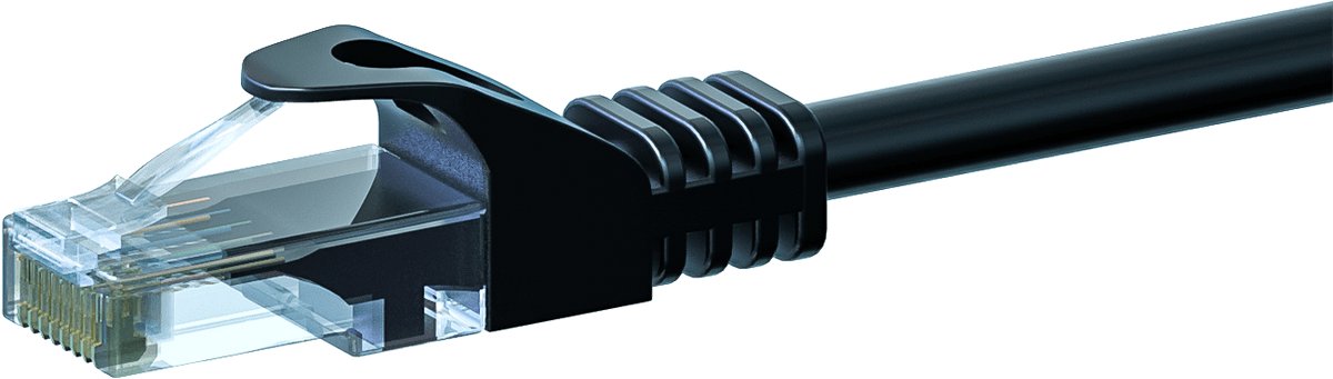 Bol.com Danicom CAT6 UTP patchkabel - 3 meter zwart - CCA - netwerkkabel - internetkabel - UTP kabel - RJ45 - 1000 mbit/s aanbieding