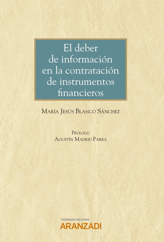 El deber de información en la contratación de instrumentos ... - cover