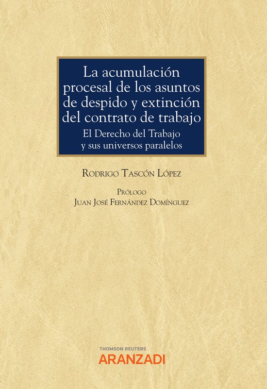 La acumulación procesal de los asuntos de despido y extinci ... - cover