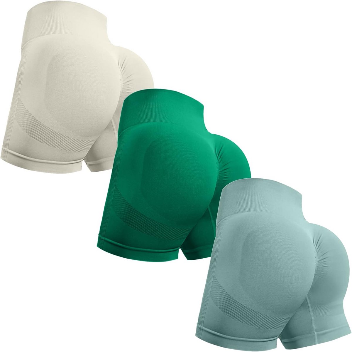 Dames Training Shorts - Naadloze Scrunch-Billenlifting, High Waist, Perfect voor Yoga en Fitness
