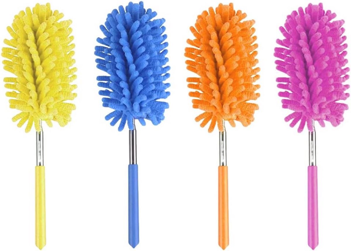 Uitschuifbare Microvezel Stofdoek met Buigbare Kop voor Grondige Reiniging