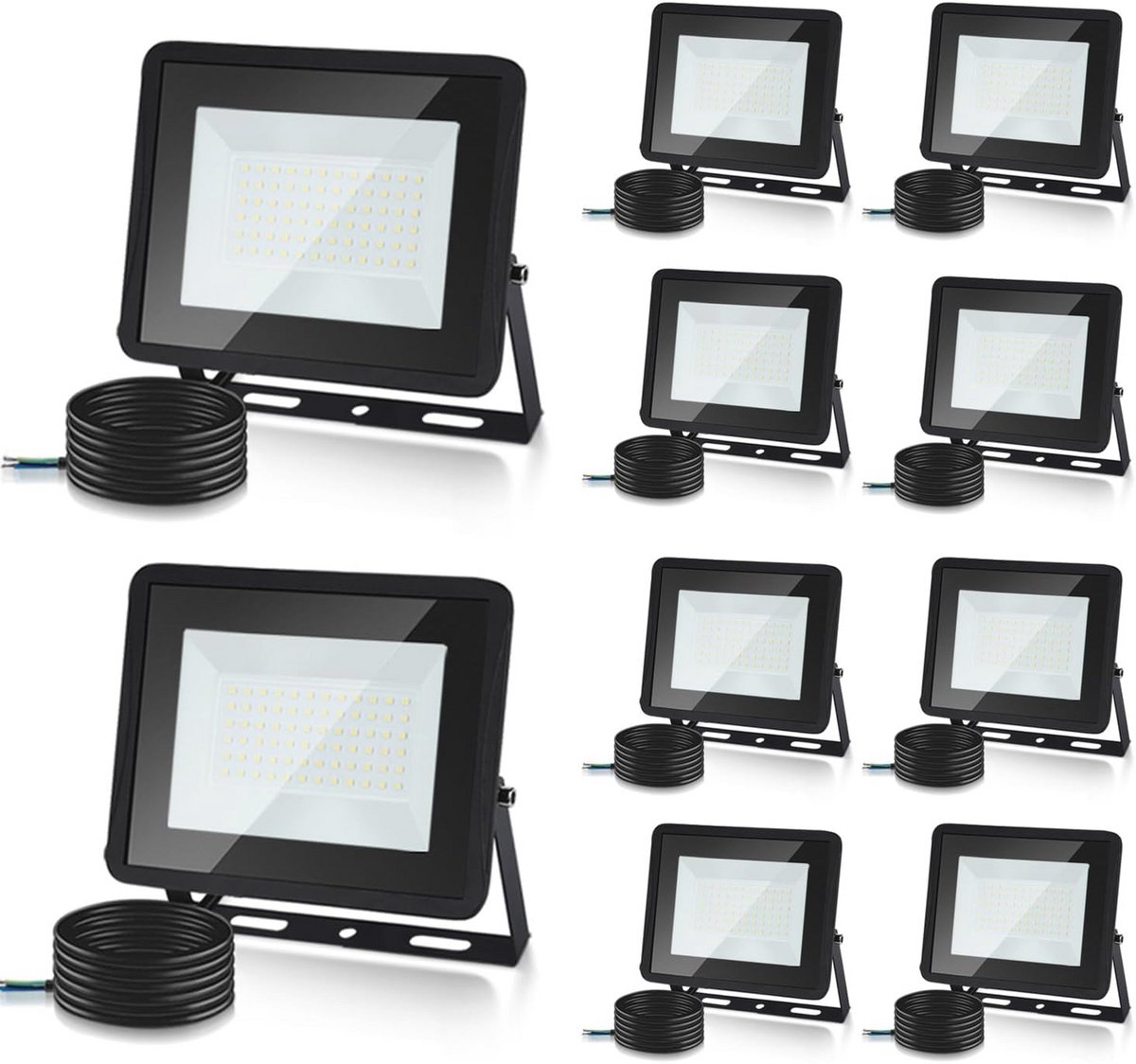 10W LED Buitenlamp - Waterdicht, 900 Lumen, Warmwit, Energiezuinig voor Tuin en Garage