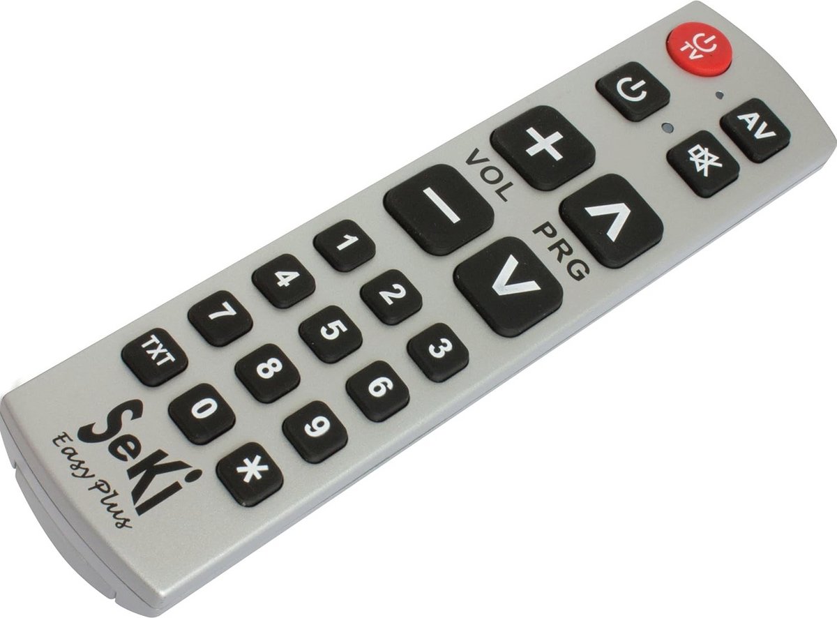 Universele afstandsbediening met extra knoppen en leerfunctie