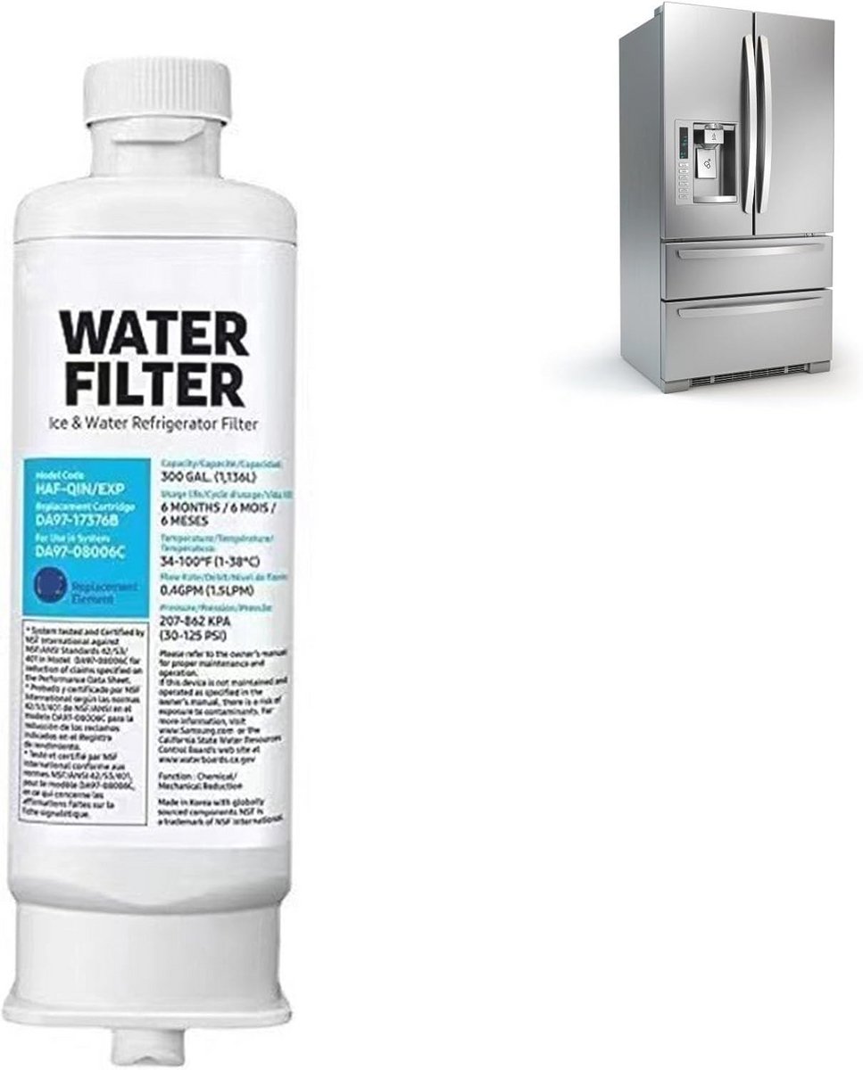 Waterfilter voor Koelkast - Geschikt als Vervanging voor DA97 17376B - Premium Filtratie