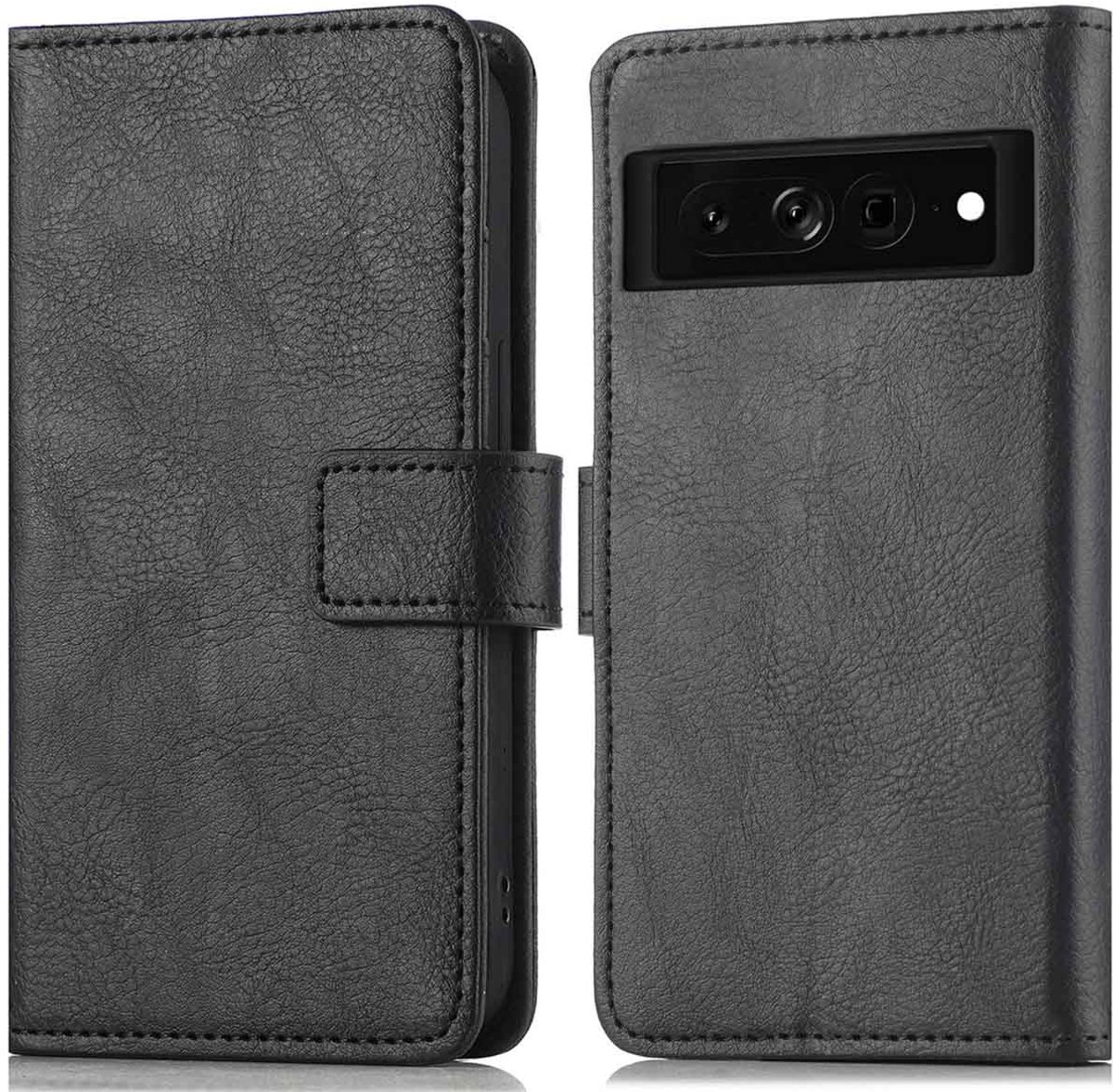 imoshion Hoesje - Geschikt voor Google Pixel 7 Pro - Luxe Bookcase - Zwart