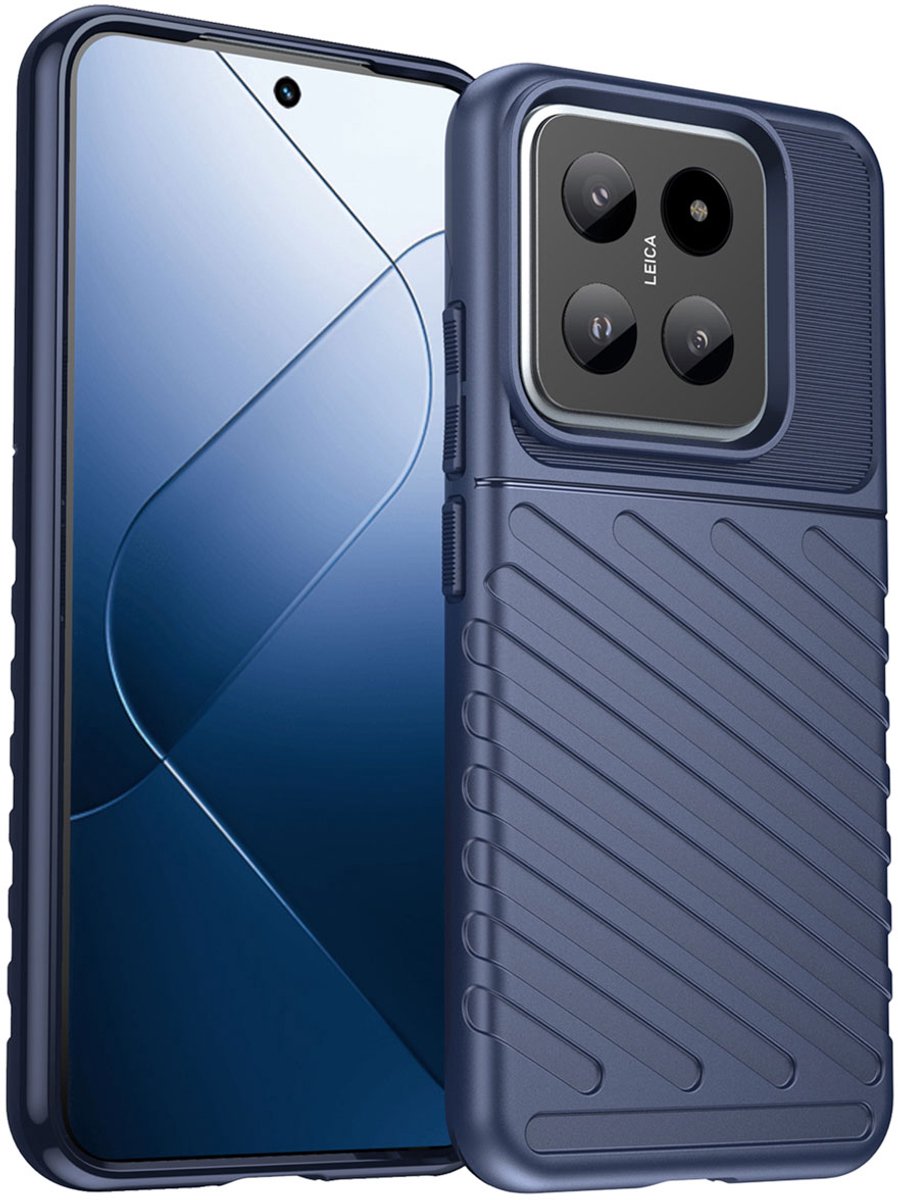 imoshion Hoesje - Geschikt voor Xiaomi 14 - Thunder Backcover - Donkerblauw