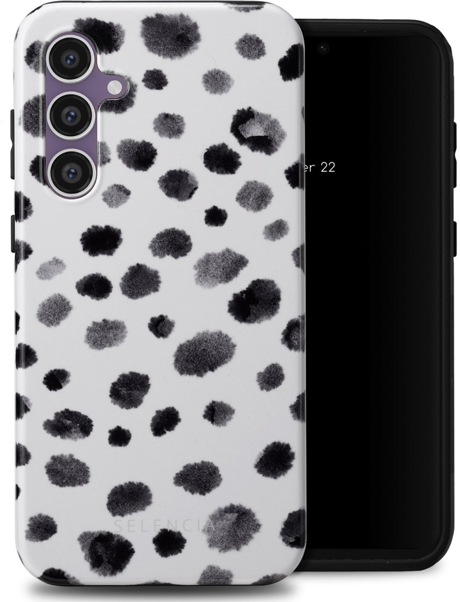 Selencia Hoesje - Geschikt voor Samsung Galaxy S23 FE - Backcover - Trendy Leopard