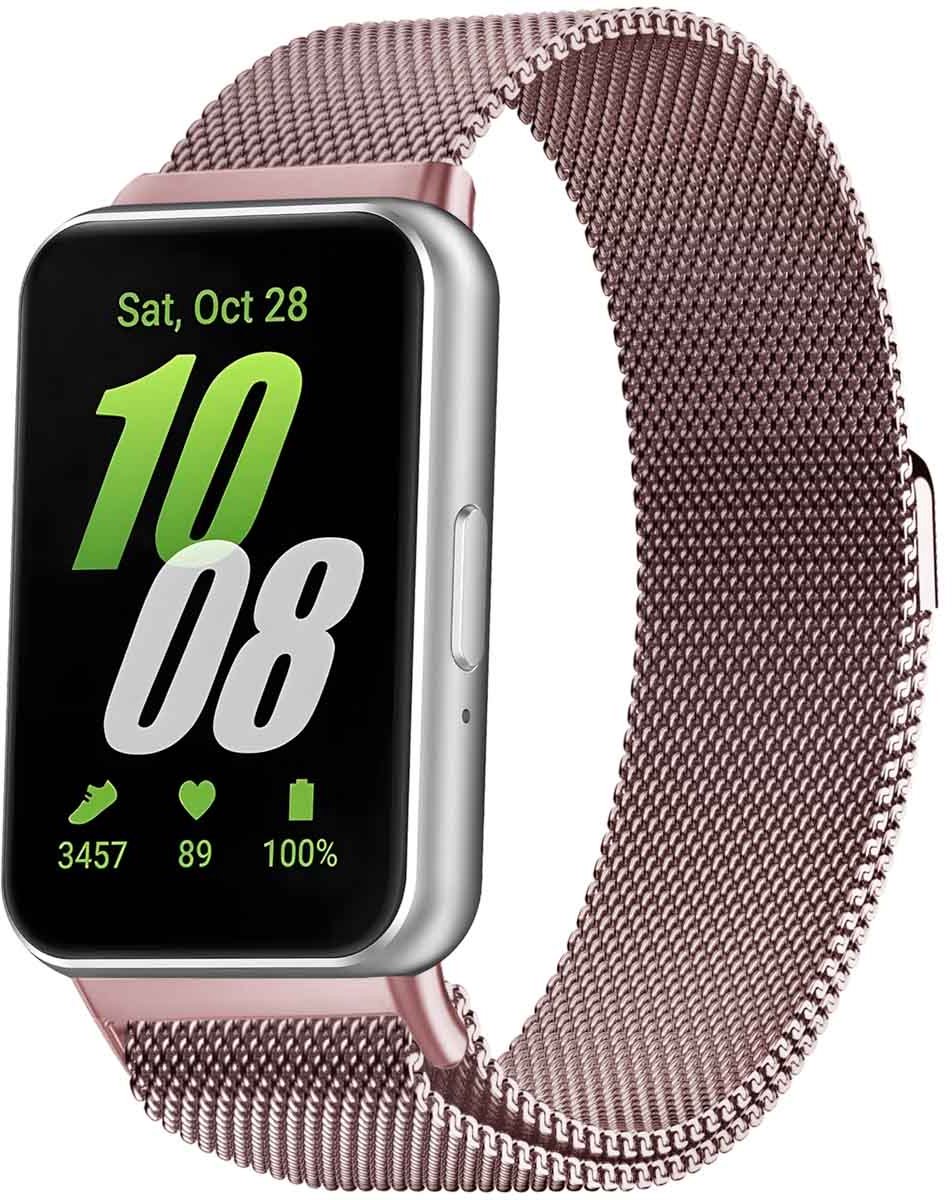 Milanees magnetisch bandje - Geschikt voor Samsung Galaxy Fit 3 - Roze