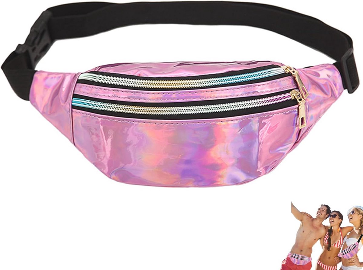 Glitter Heuptas voor Dames | Neon Kleur | Perfect voor Sport en Outdoor