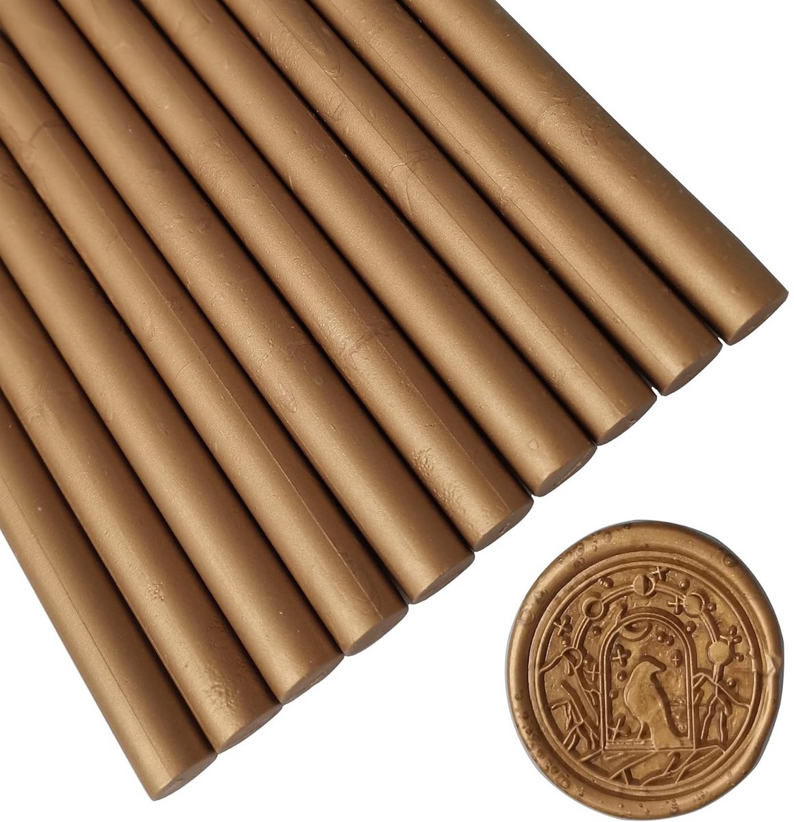 Bronzen Zegellak Sticks - 10 Stuks voor Huwelijksuitnodigingen en Cadeauverpakking