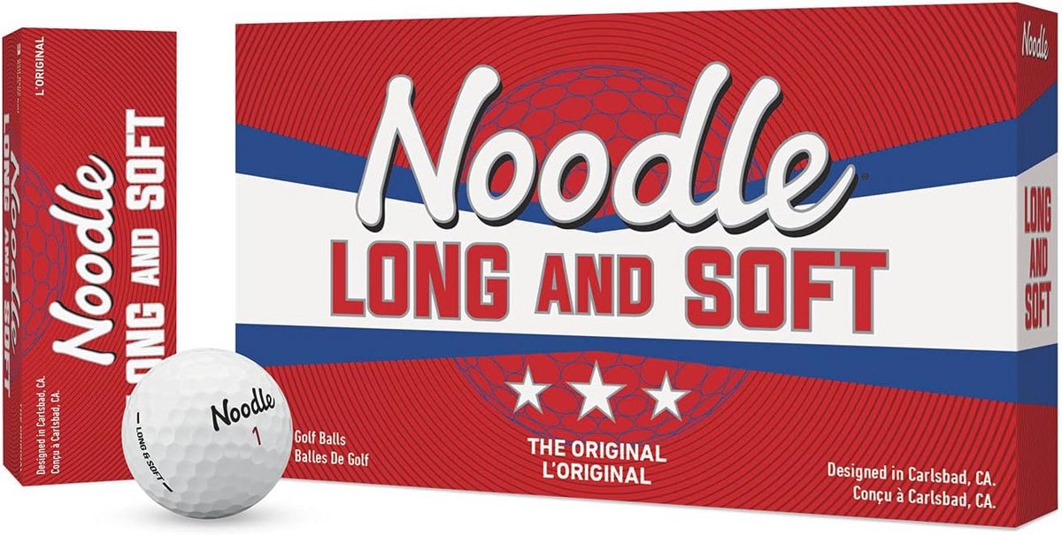 Noodle 22 Lange en Zachte Golfballen 15 Stuks