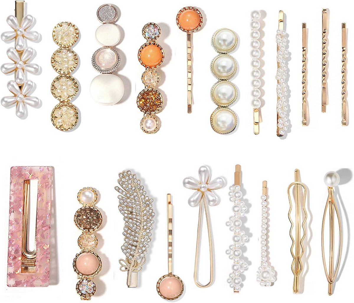 20 Stuks Haarspelden Set - Mode Acryl Hars Haaraccessoires voor Dames
